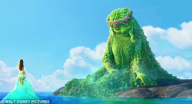 Flipped: In Moana, the villain is also big and scary ¿ but turns out to be a friend, Te Fiti